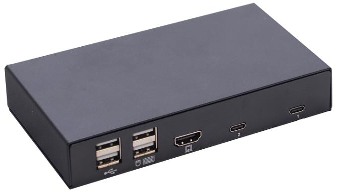 AS-21CH 2Ports Type-C 4k@60Hz KVM Switch