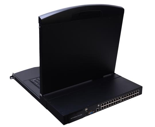 AS-7132TLS (Single Rail, Cat5 Series 17” LCD KVM Switch )