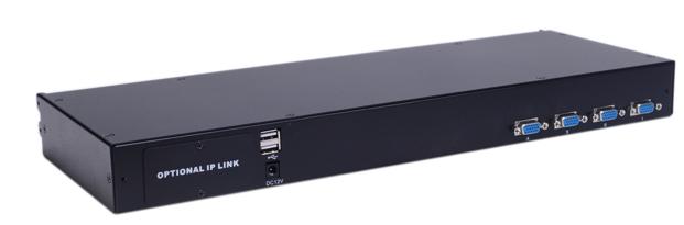 AS-9104ULS (Single Rail, VGA Series 19” LCD KVM Switch 4 Ports )