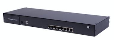 AS-9108TLS (Single Rail, Cat5 Series 19” LCD KVM Switch )